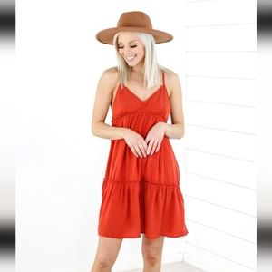 NWT Cozy Co. Tiered Mini Dress Size Large
